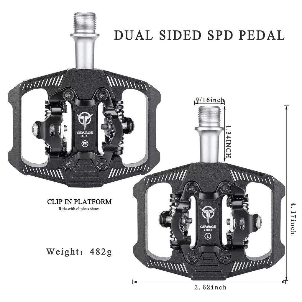 SPD Clipless Bike Pedals 9/16” R602