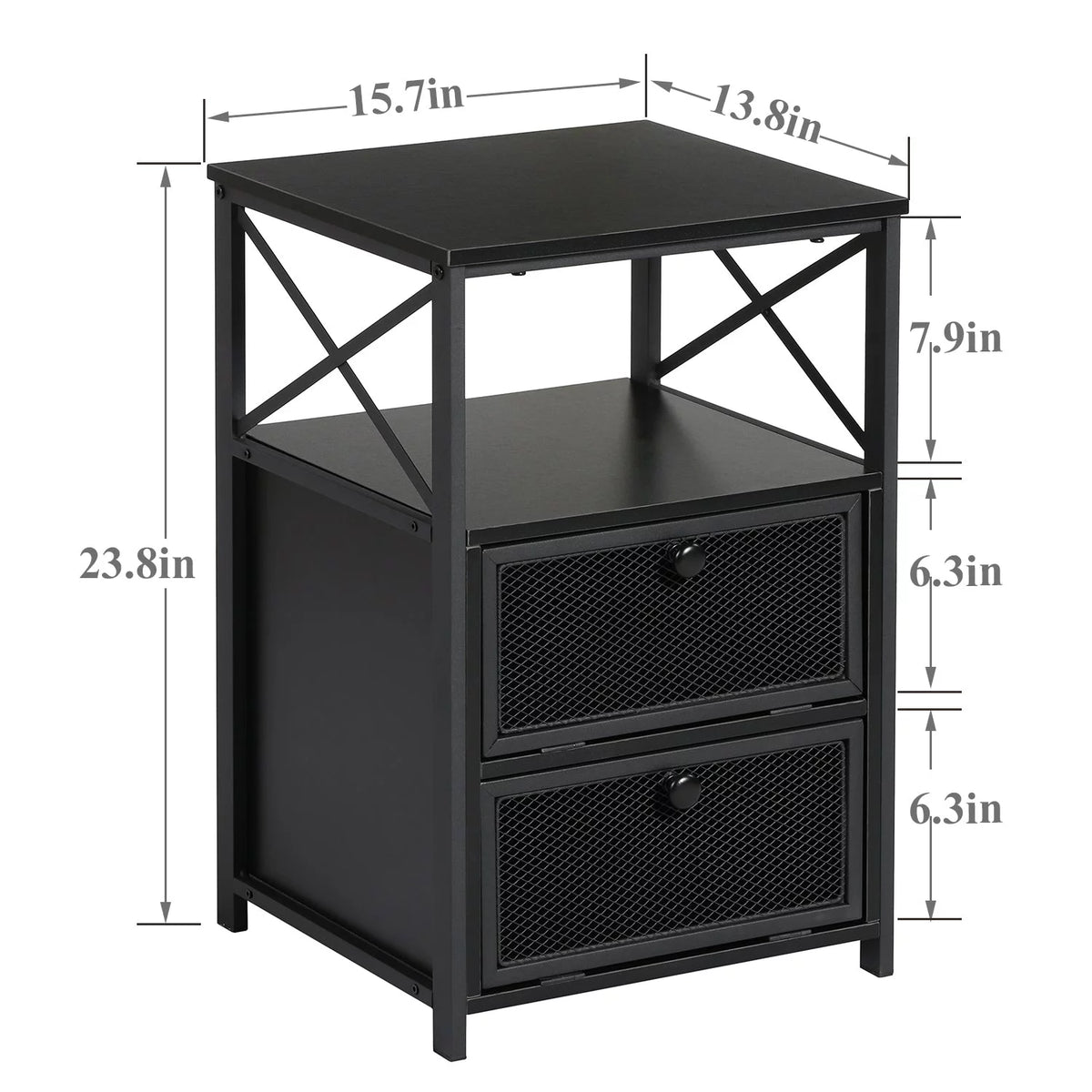 3-Piece Bed Frame and 2 Nightstand I342720