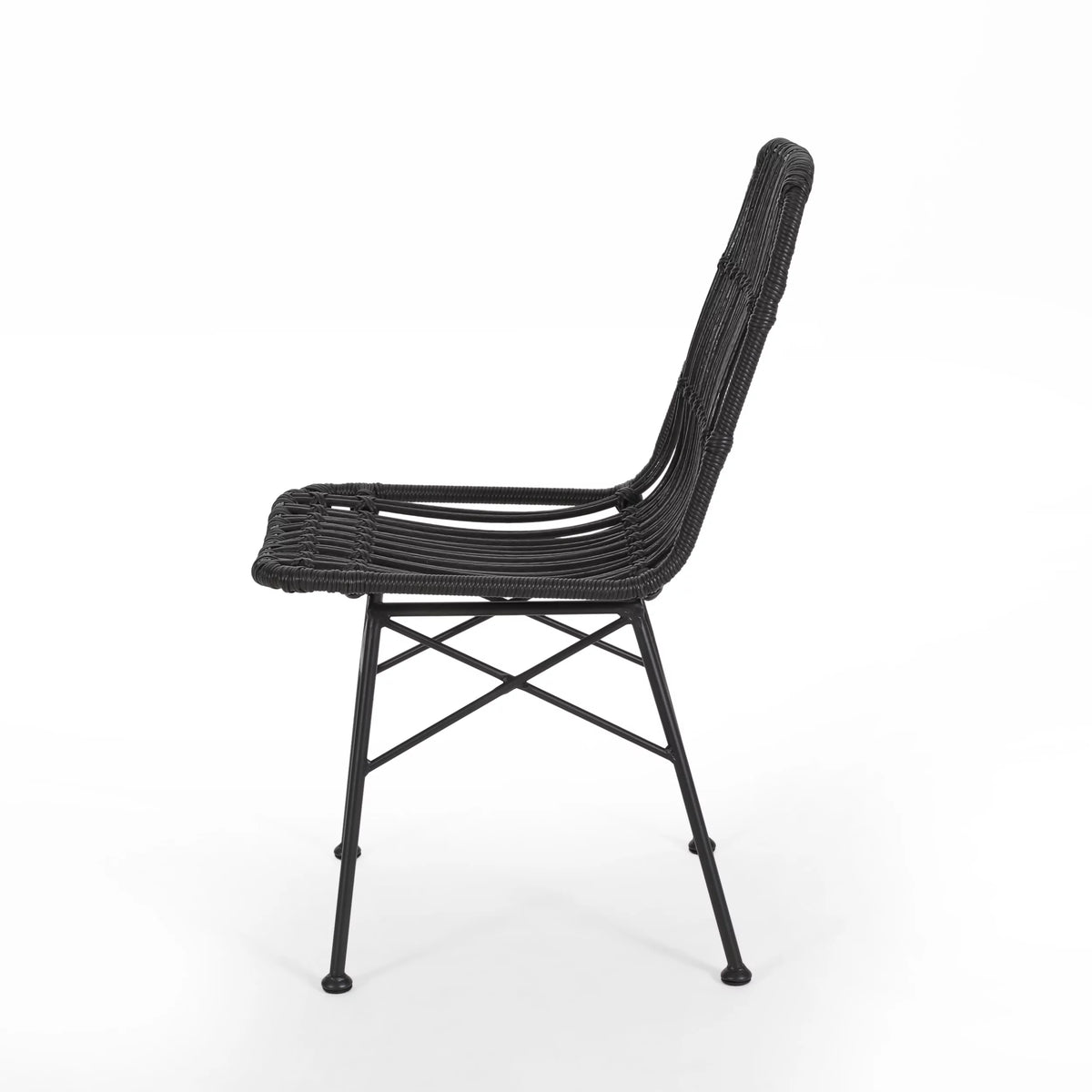 Outdoor Wicker Dining Chairs Set of 2 H462360