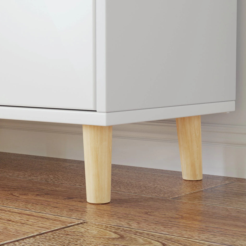 White 6 Drawer Wood Dresser Q56649