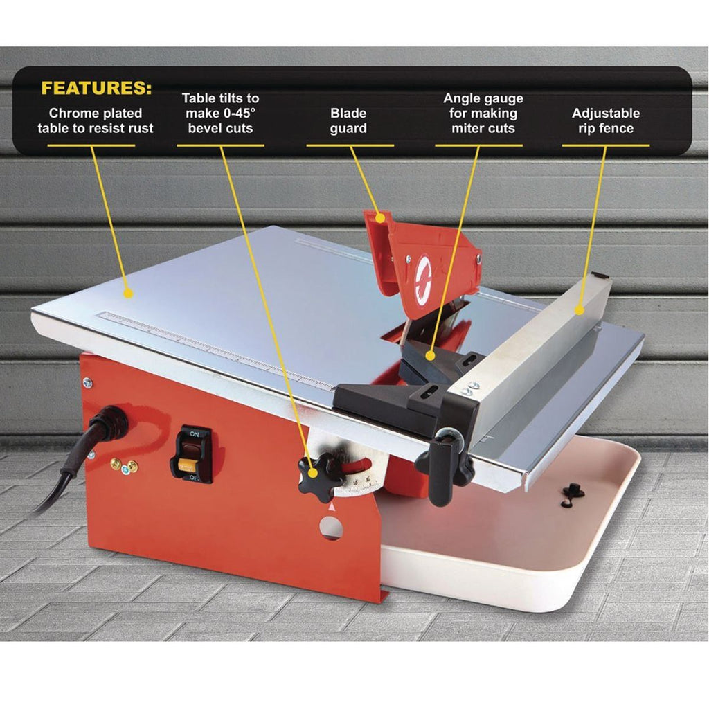 7 in. Wet Cut Tile Saw F44076