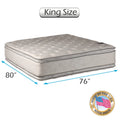 King Size Innerspring PillowTop Mattress with Bed Frame Y2811
