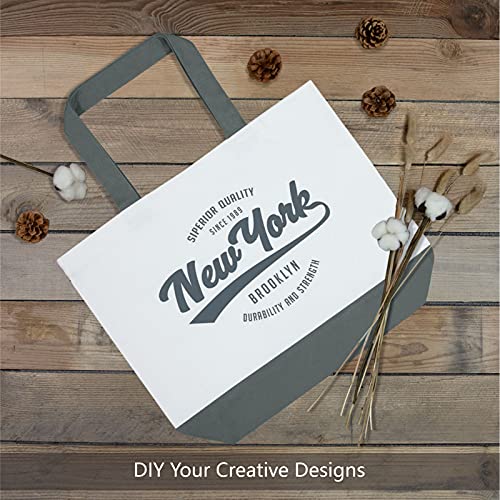 3-Pack 12oz Cotton Canvas Tote Bags E780133