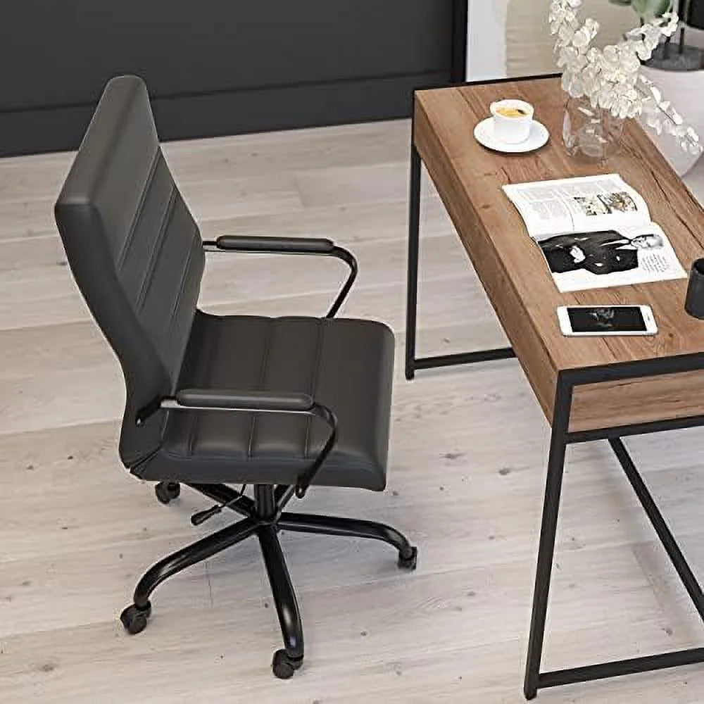 Brown Faux Leather High-Back Office Chair C34860