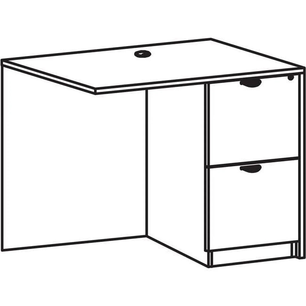 24 x 42 in. Gray Elm Laminate Desk Unit A815