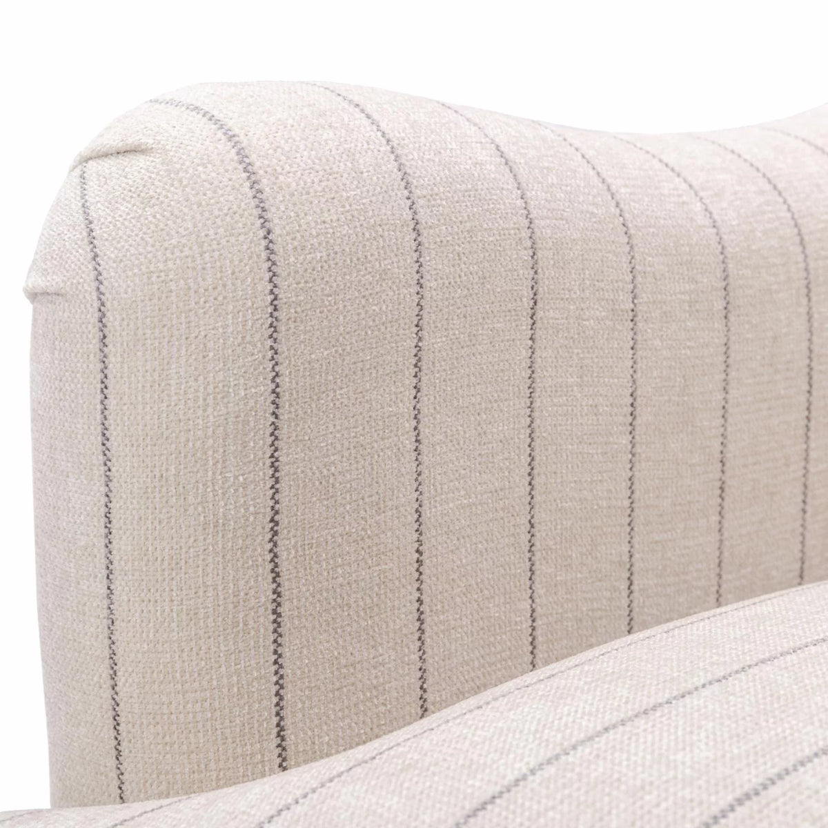 Beige Polyester Fabric Arm Chair O63731