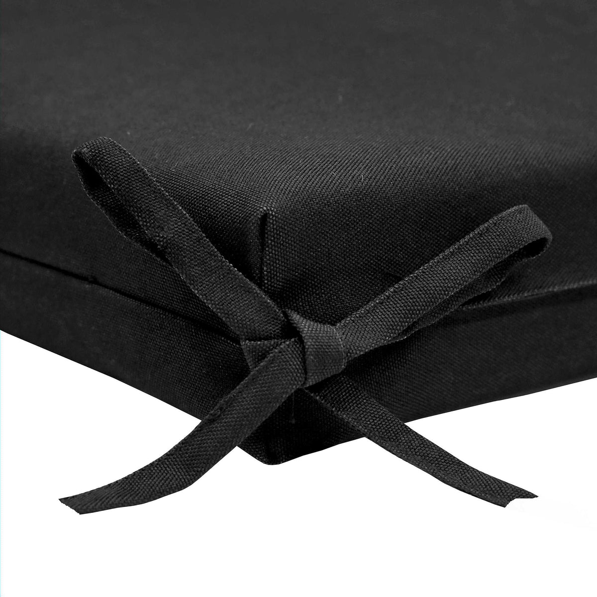 Seat Cushion 18 x 19 in Solid Black Q76354