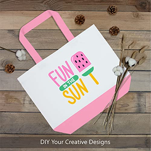 3-Pack 12oz Cotton Canvas Tote Bags E780133