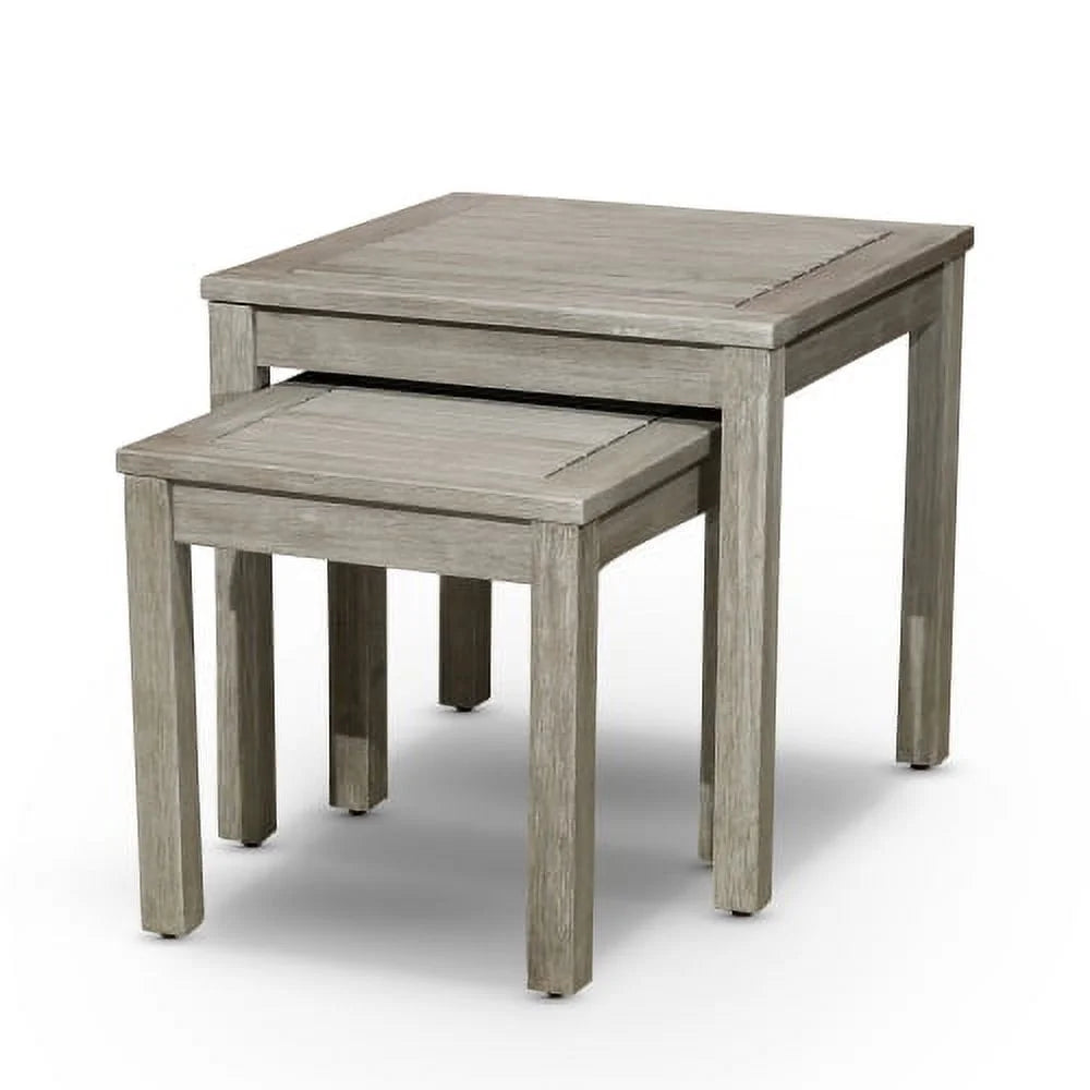 2-Piece Eucalyptus Nesting Table Set S667794