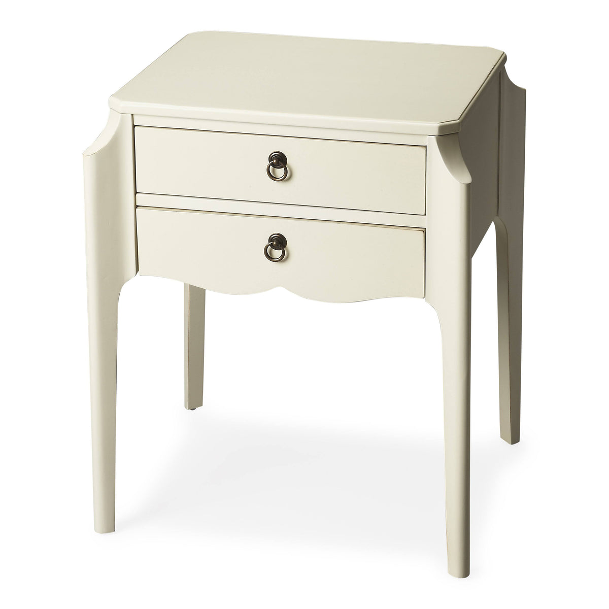 Glossy White Accent Table A230620