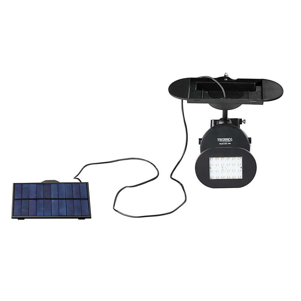 Solar Single Security Light, Black B998