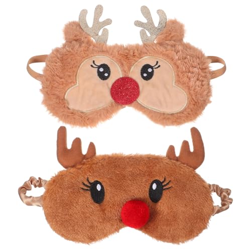 2 Pack Plush 3D Contoured Breathable Sleep Mask T3583