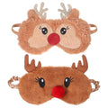 2 Pack Plush 3D Contoured Breathable Sleep Mask T3583