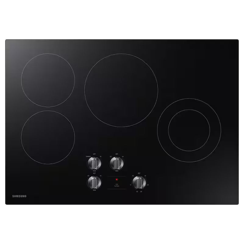 Black 4-Element Electric Cooktop B395