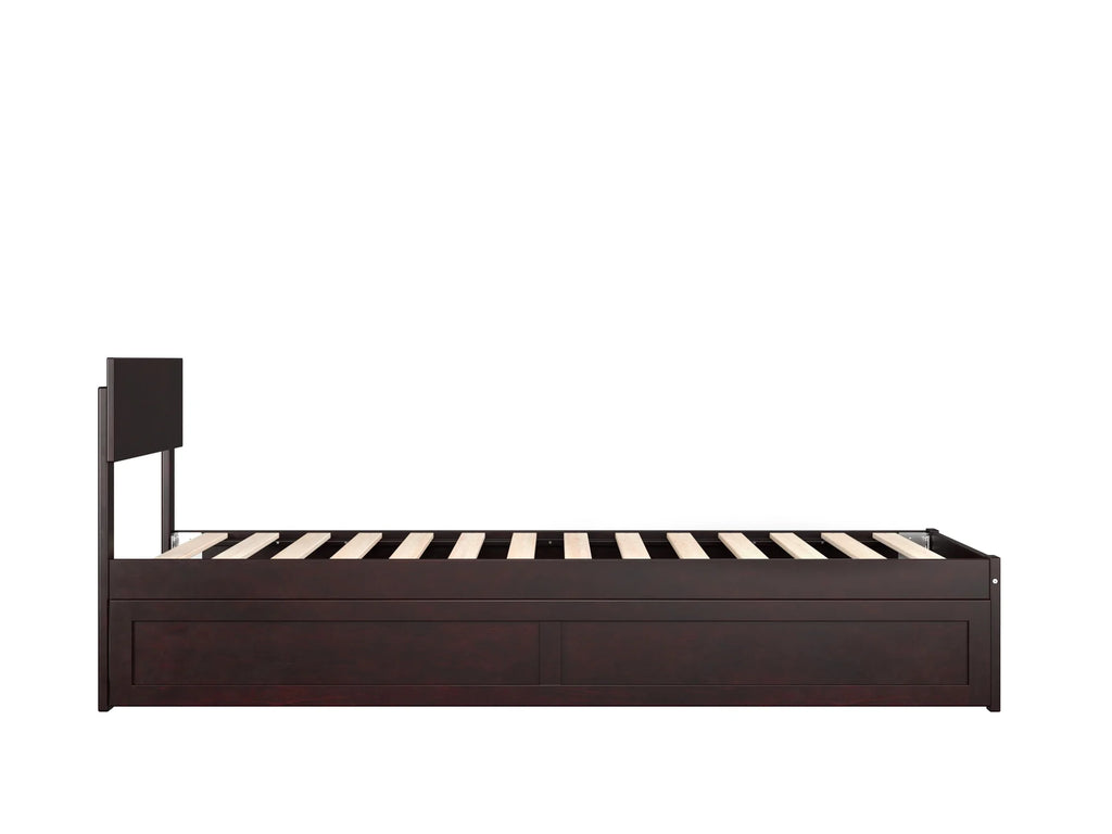 Twin XL Wood Platform Bed Frame with Trundle R120631