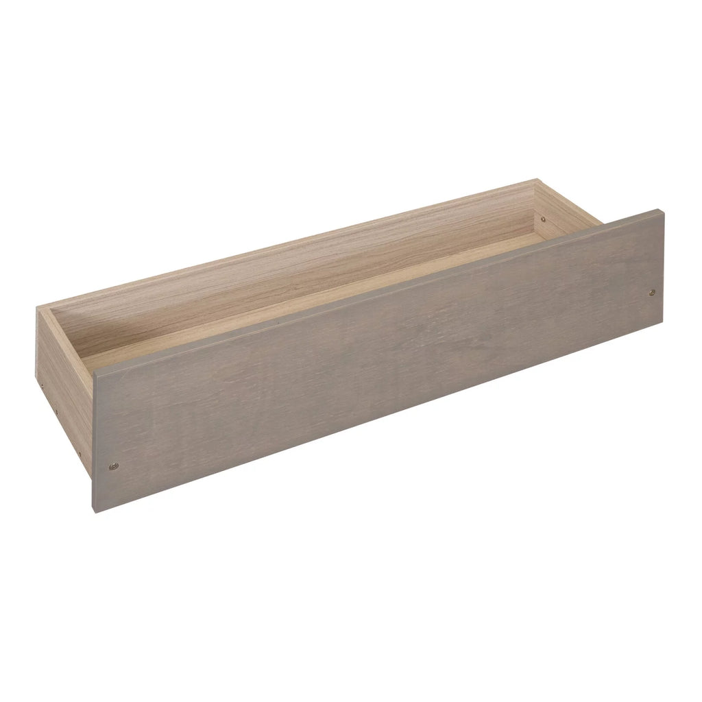 Full Size White Wood Canopy Platform Bed with Trundle Y9066