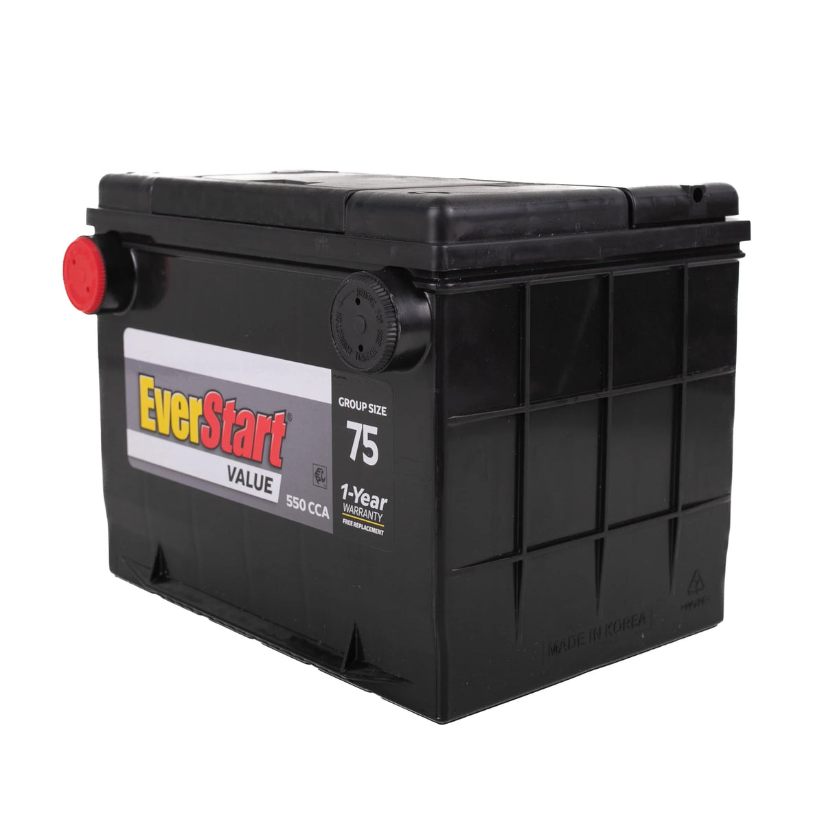 Lead Acid Automotive Battery Group Size 75 12 Volt 550 CCA I5091