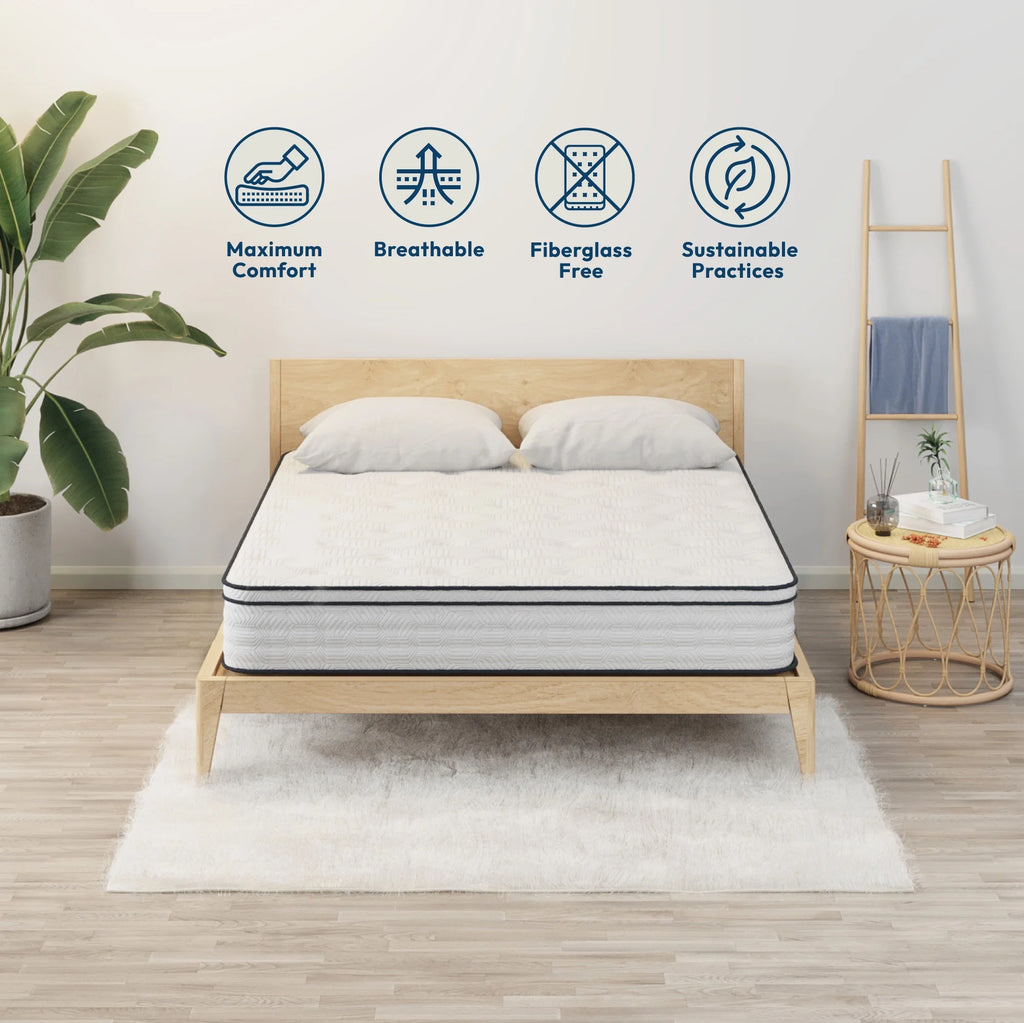 12 Full Hybrid Pocket Spring Comfort Foam Medium Mattress R68411