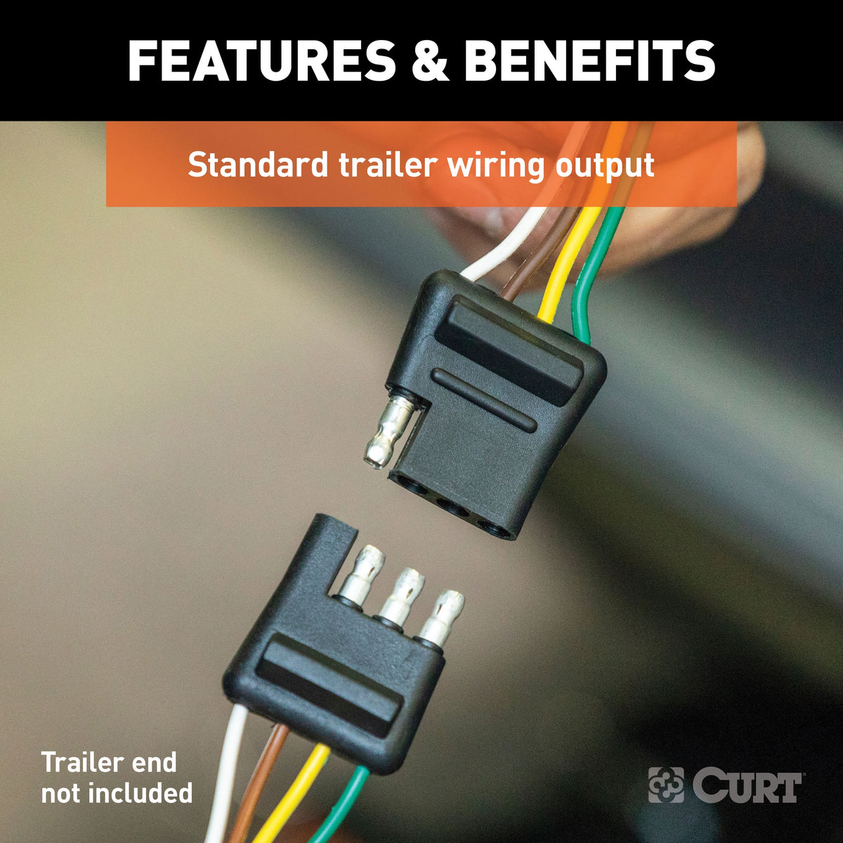 Vehicle-Side Custom 4-Pin Trailer Wiring Harness N559047