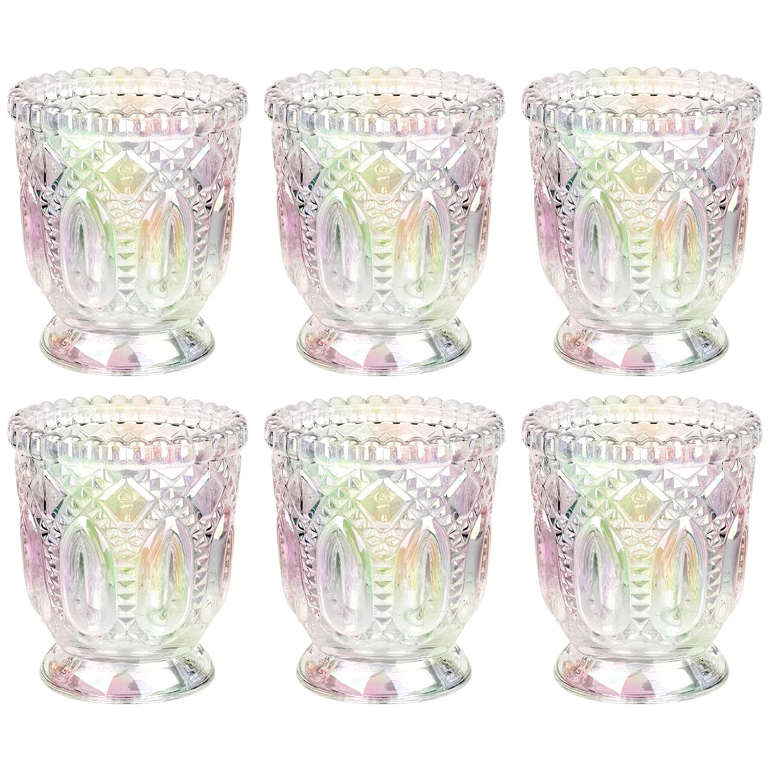 Vintage Glass Candle Holder Pack of 6 K827972