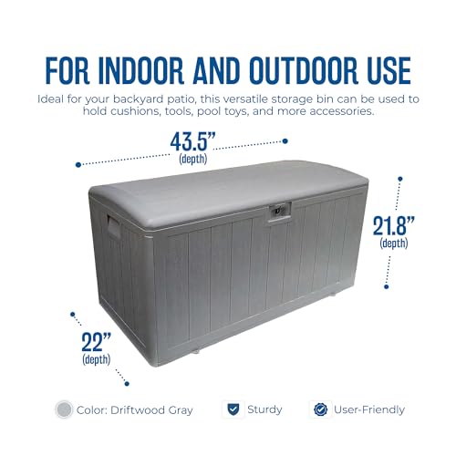 73 Gallon Outdoor Storage Deck Box B7710