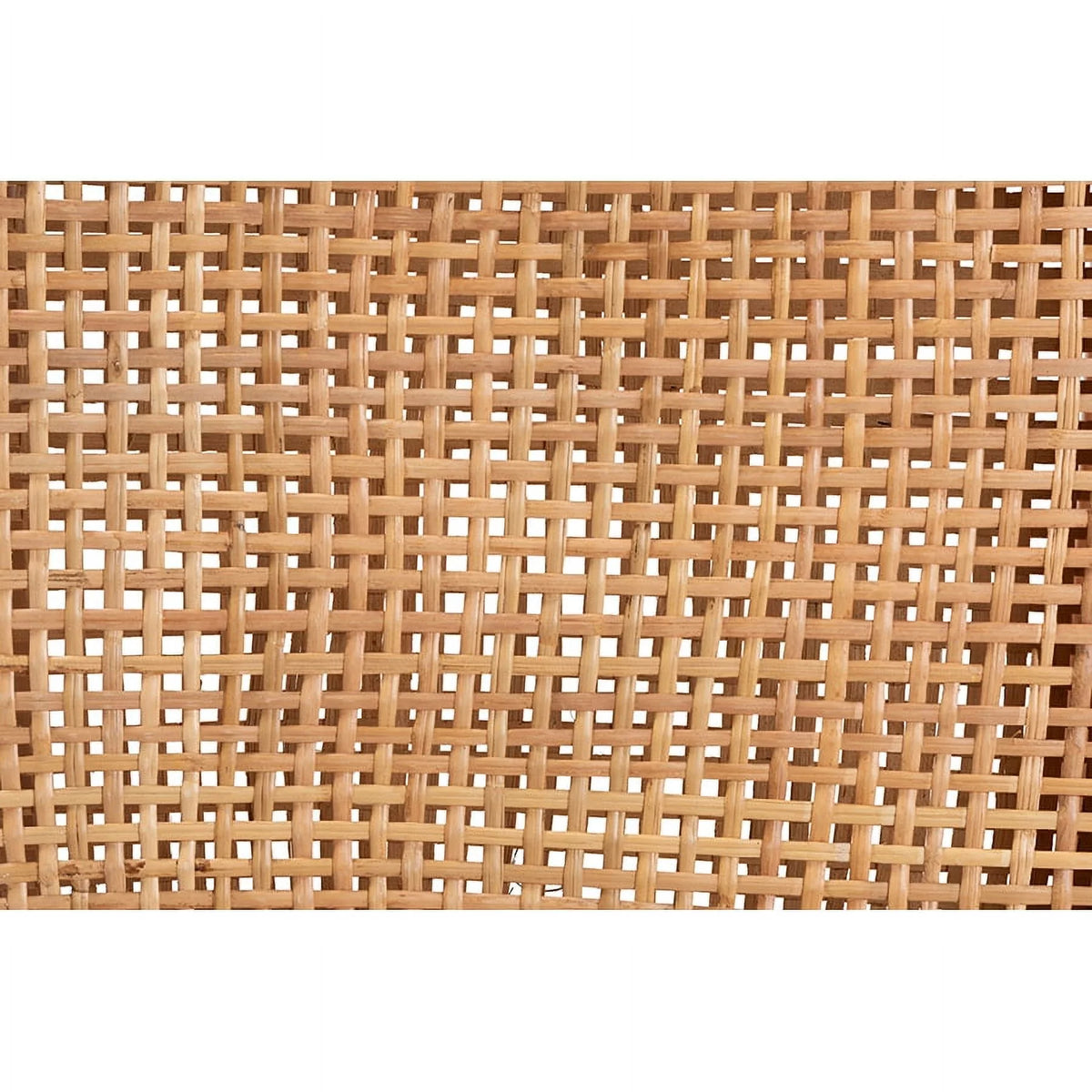 Natural Brown Rattan and Walnut Brown Wood Counter Stool L2909