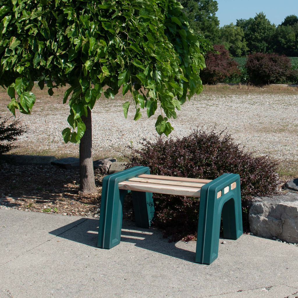 Lightweight Indoor or Outdoor Backless Bench Ends V47298