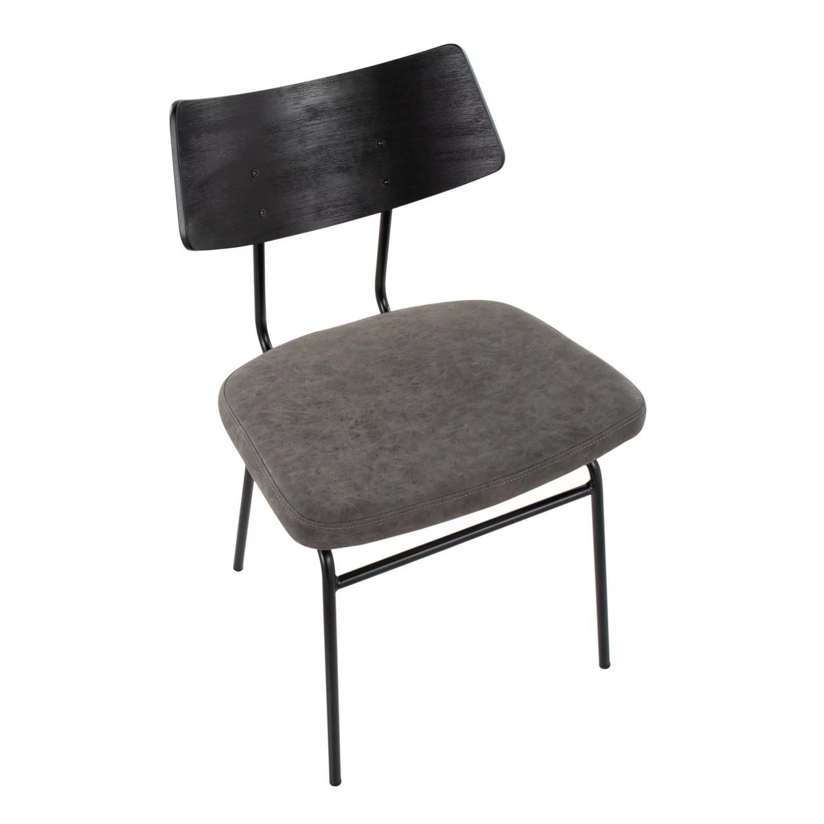 Set Of 2 Chair With Black Metal Finish F942505