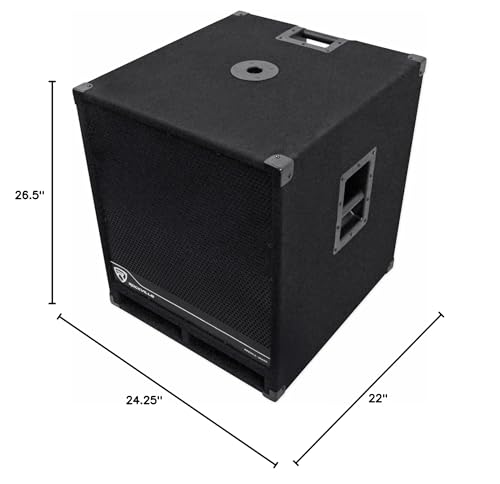 1600w 15 inch Black Powered PA Subwoofer E31082
