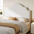 Beige Queen Size Upholstered Tufted Headboard T751706