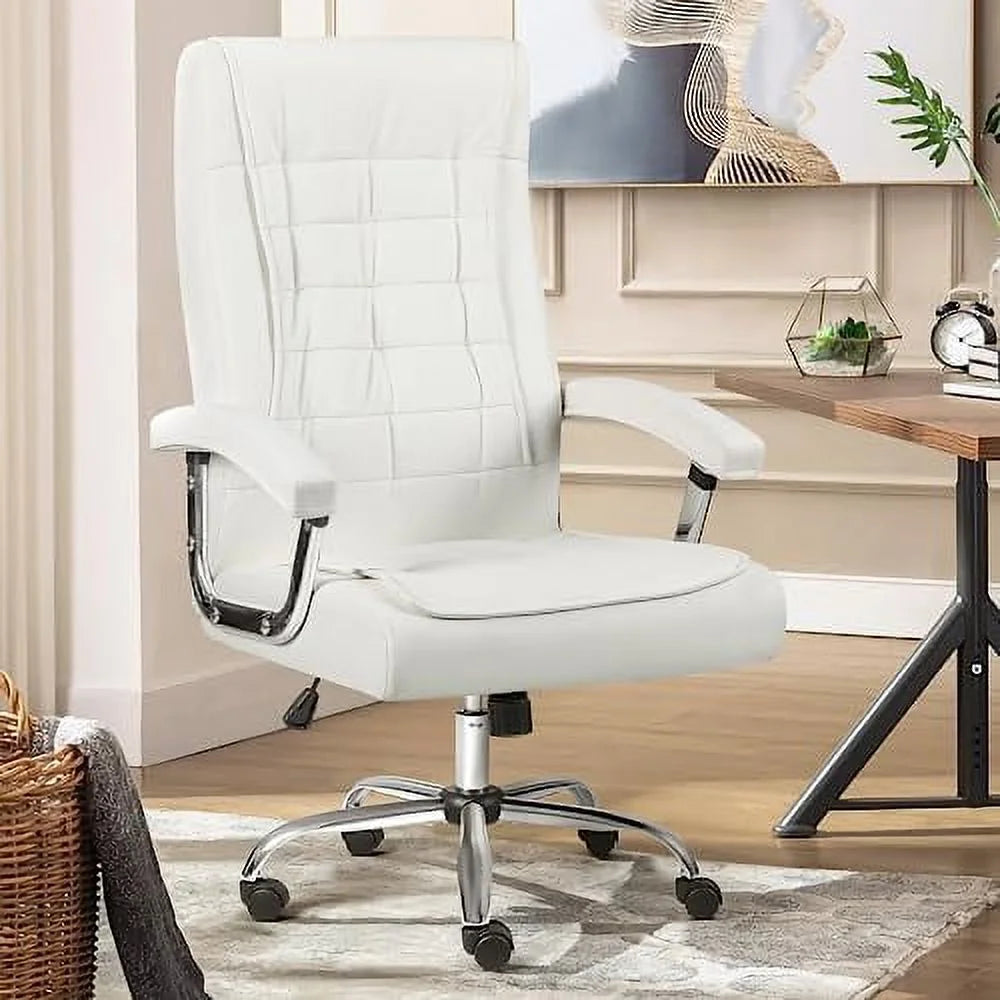 Big and Tall 350lbs Leather Office Chair with Armrest Z2281