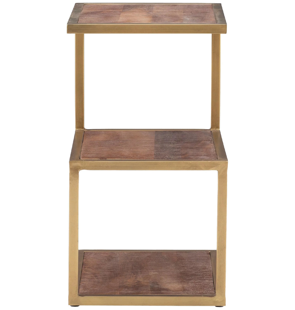 3-Tier Metal Accent Side Table U8027