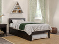 Twin XL Wood Platform Bed Frame with Trundle R120631
