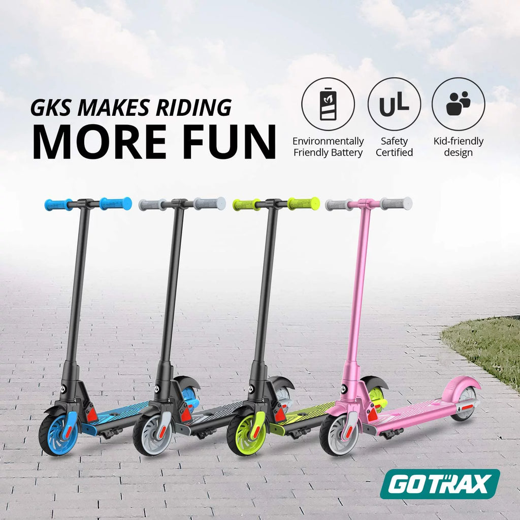 Blue Electric Scooter with 6 In. Solid Tires S786109