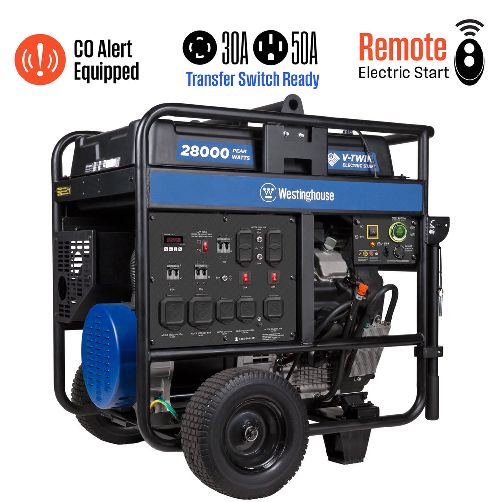 28000 Peak Watt Portable Generator with CO Sensor O988