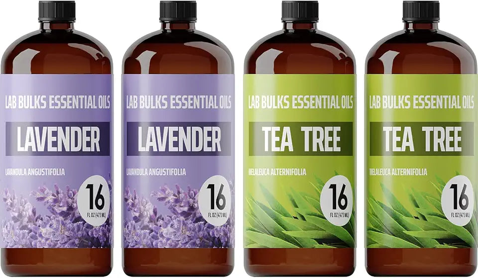 Lavender and Tea Tree Essential Oils 16 oz G74634