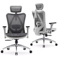 Black Ergonomic Mesh Office Chair with Headrest and Lumbar Support A813