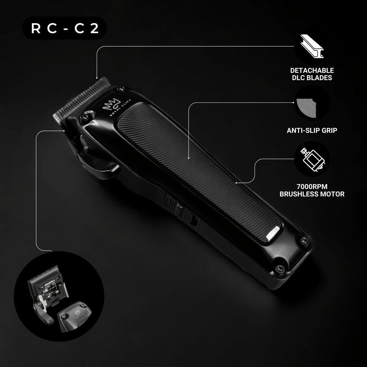 Black Hair Clipper Set B8506