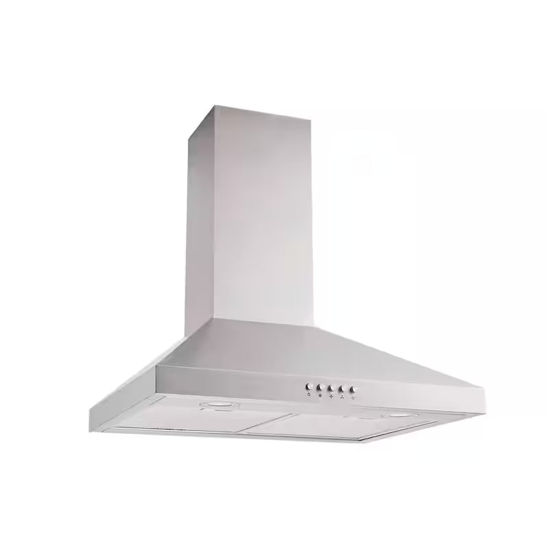 30 in. 350CFM Convertible Pyramid Wall Mount Range Hood in Stainless Steel S94577