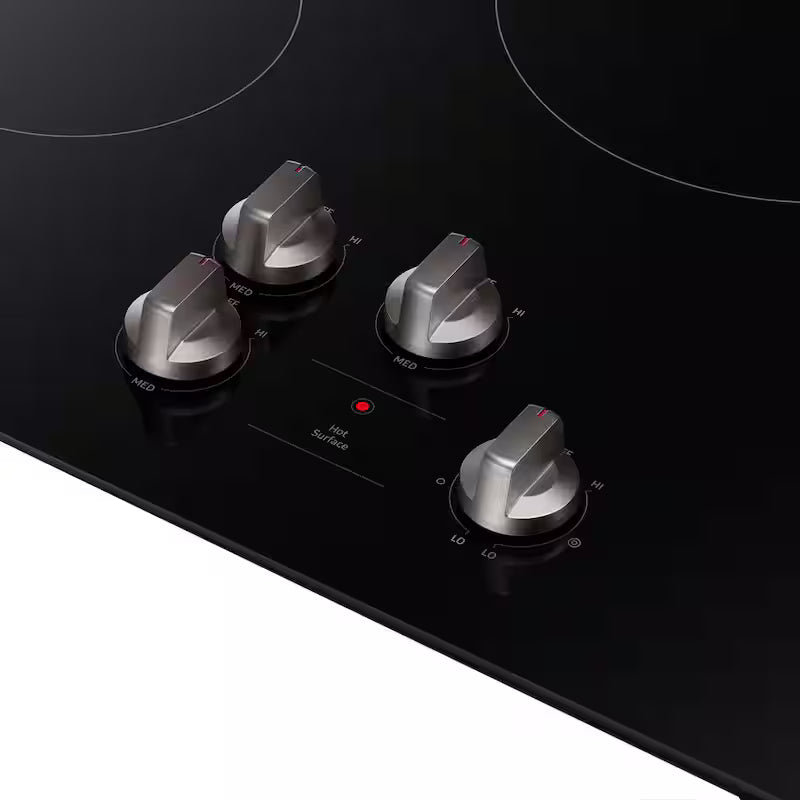 Black 4-Element Electric Cooktop B395