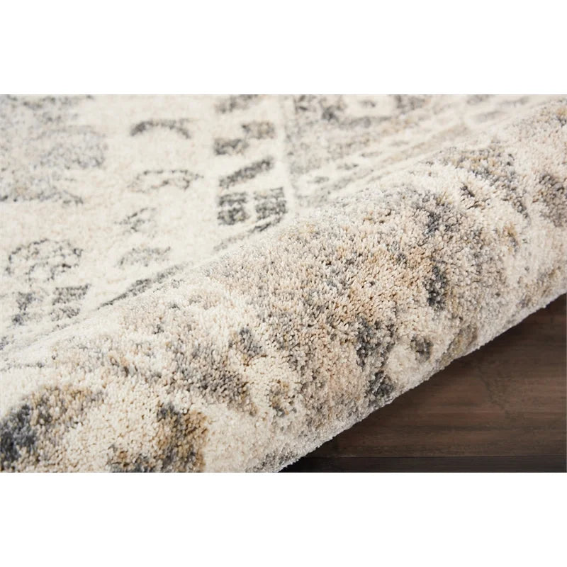 Cream Grey Area Rug Y277