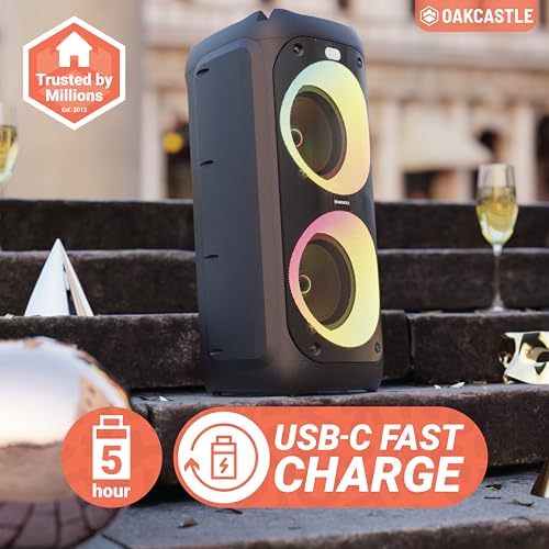 Portable Bluetooth Party Speaker with Wired Microphone X59495