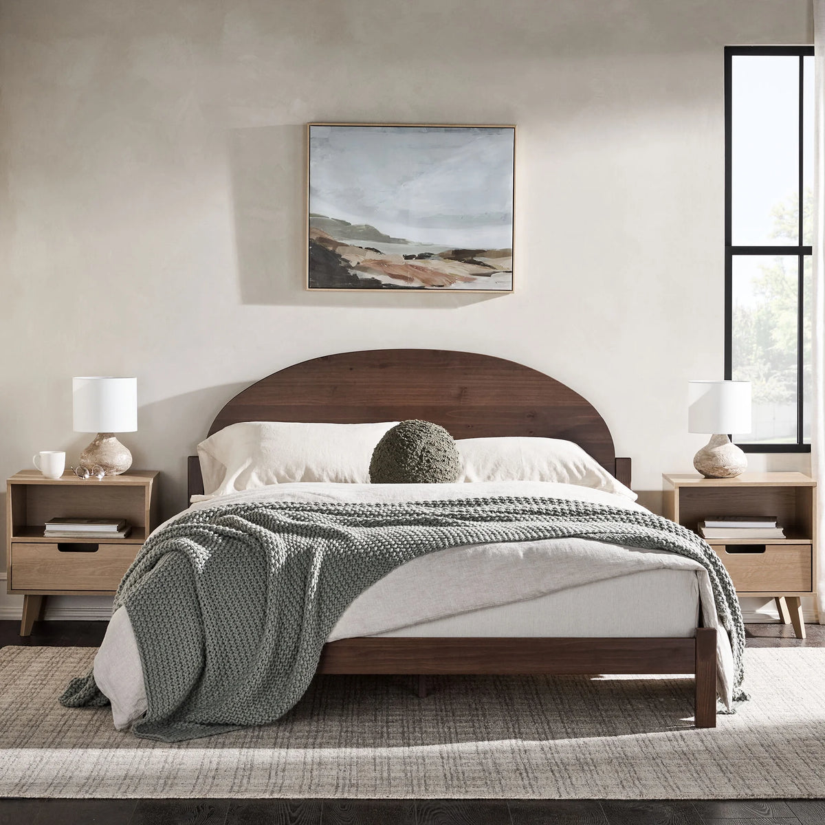 Solid Wood Queen Bed M700