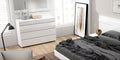 White Lacquer 4 Drawer Dresser P829635
