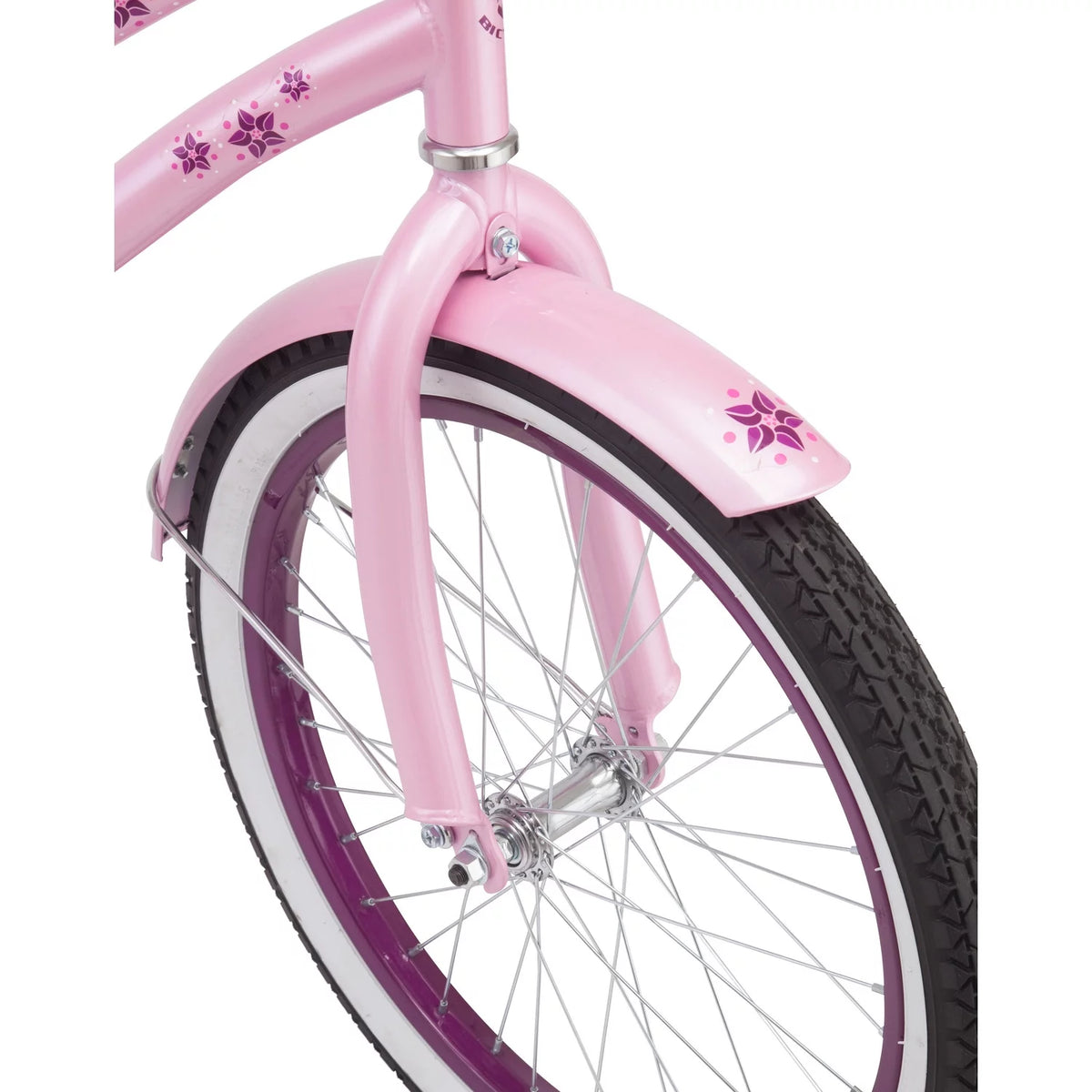 20-Inch Single Speed Pink Cruiser Bike T45062