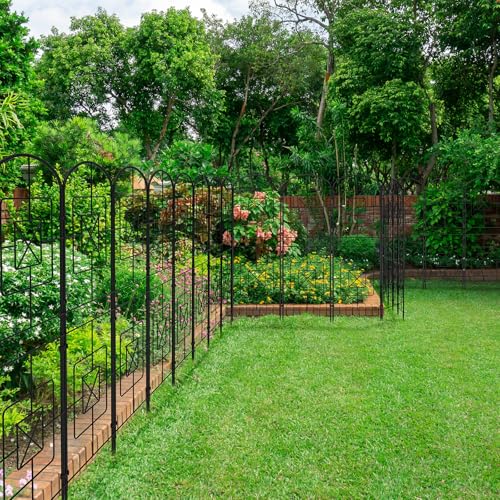 Decorative Garden Fence 10 Pack Rustproof Metal K899