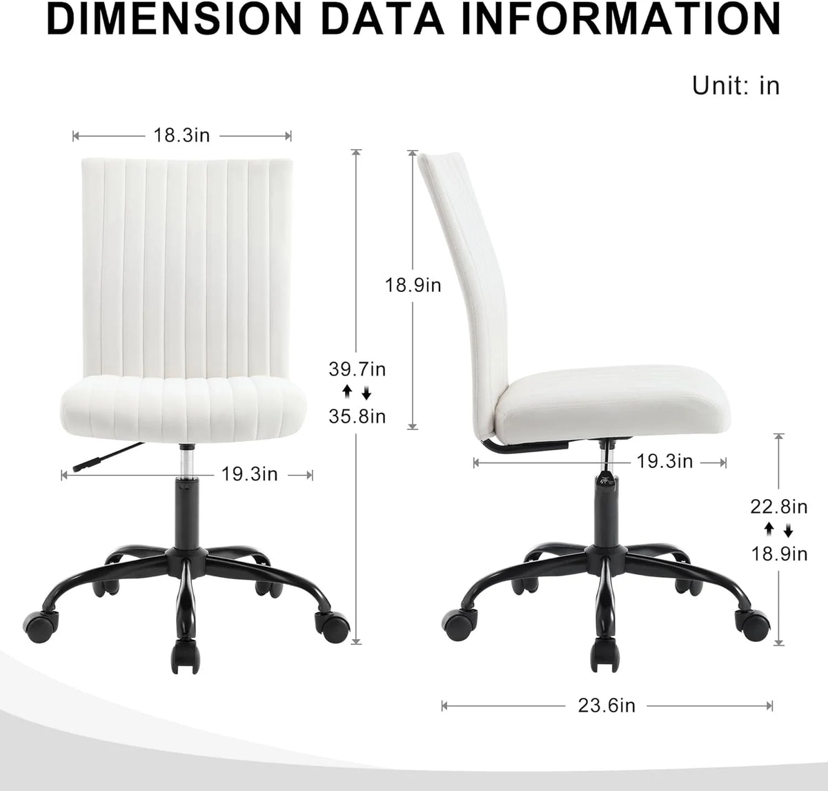 Velvet Swivel Desk Chair with Wheels X6031