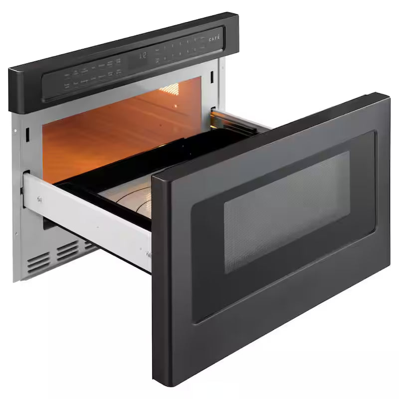Built-In Microwave Drawer in Matte Black with Sensor Cooking D433412