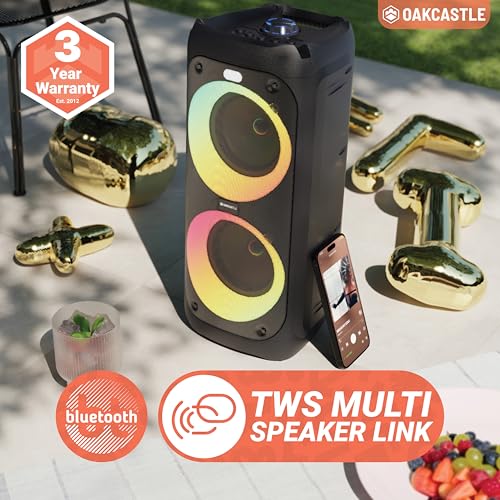 Portable Bluetooth Party Speaker with Wired Microphone X59495