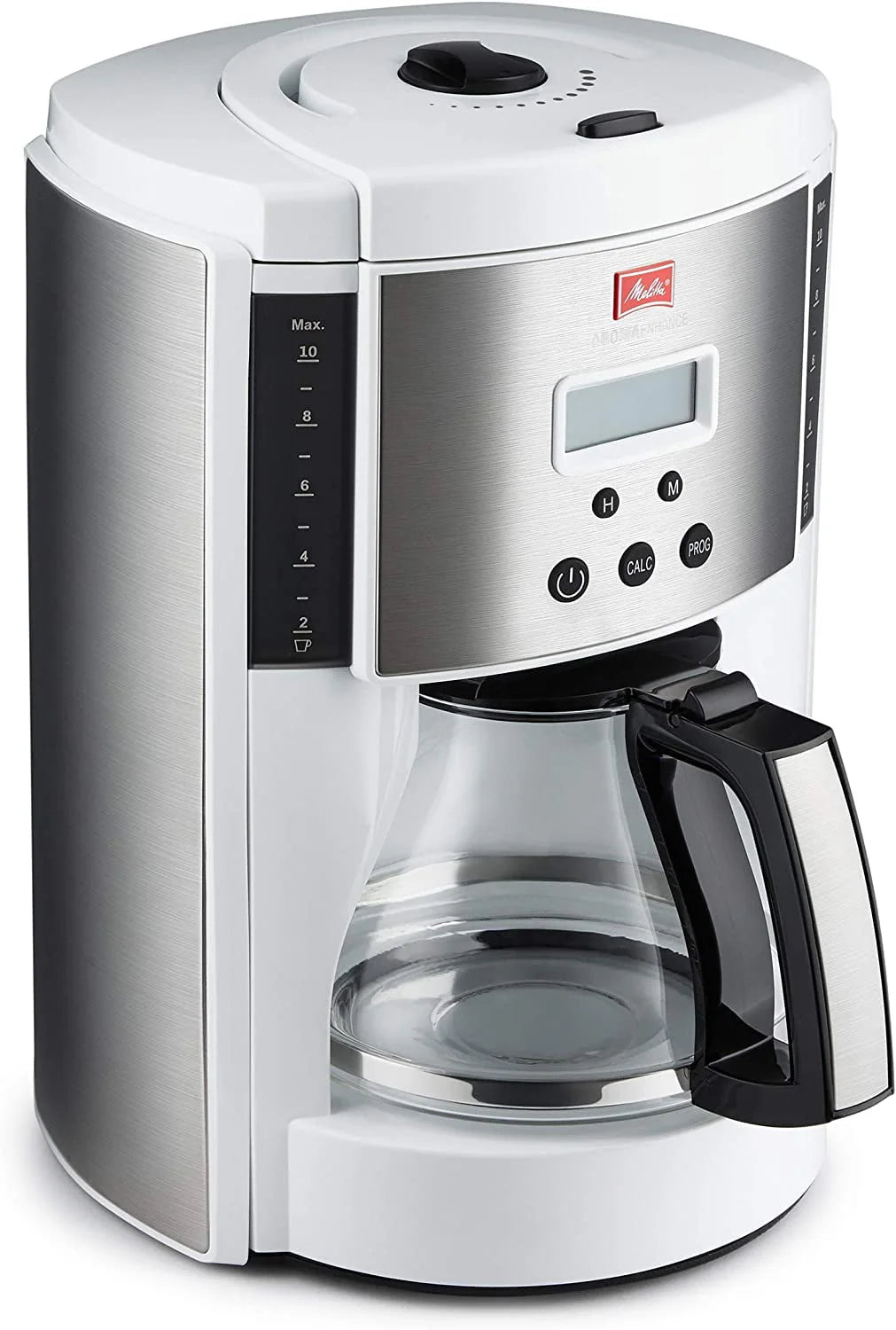 White 10 Cup Stainless Steel Drip Coffee Maker C56896